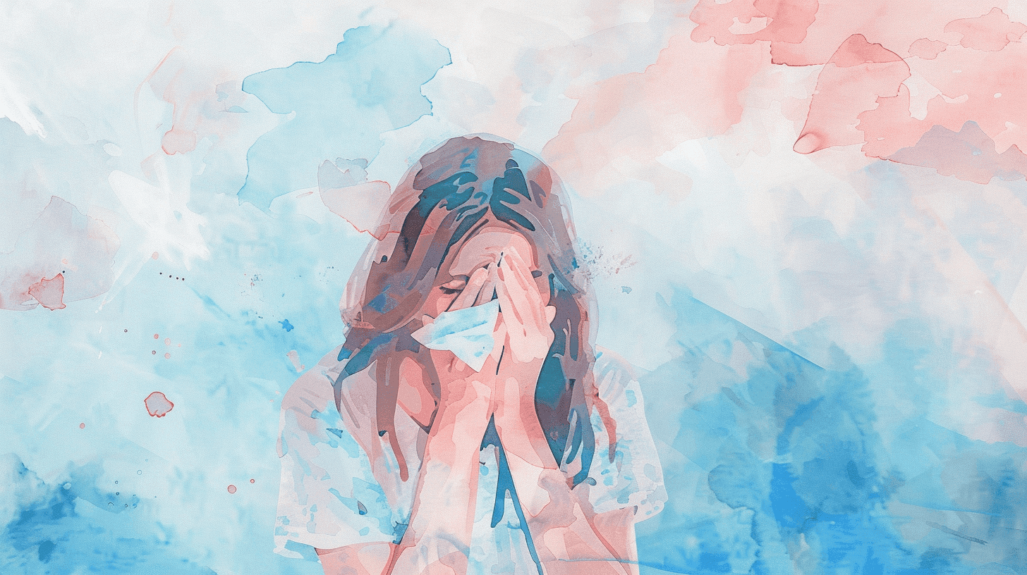Woman experiencing emotional release in safe space, processing the complex feelings of weaning